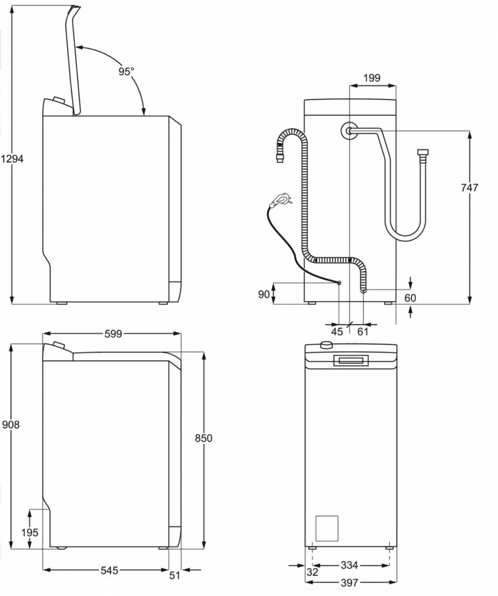 Lave-linge ELECTROLUX EWQ6412B