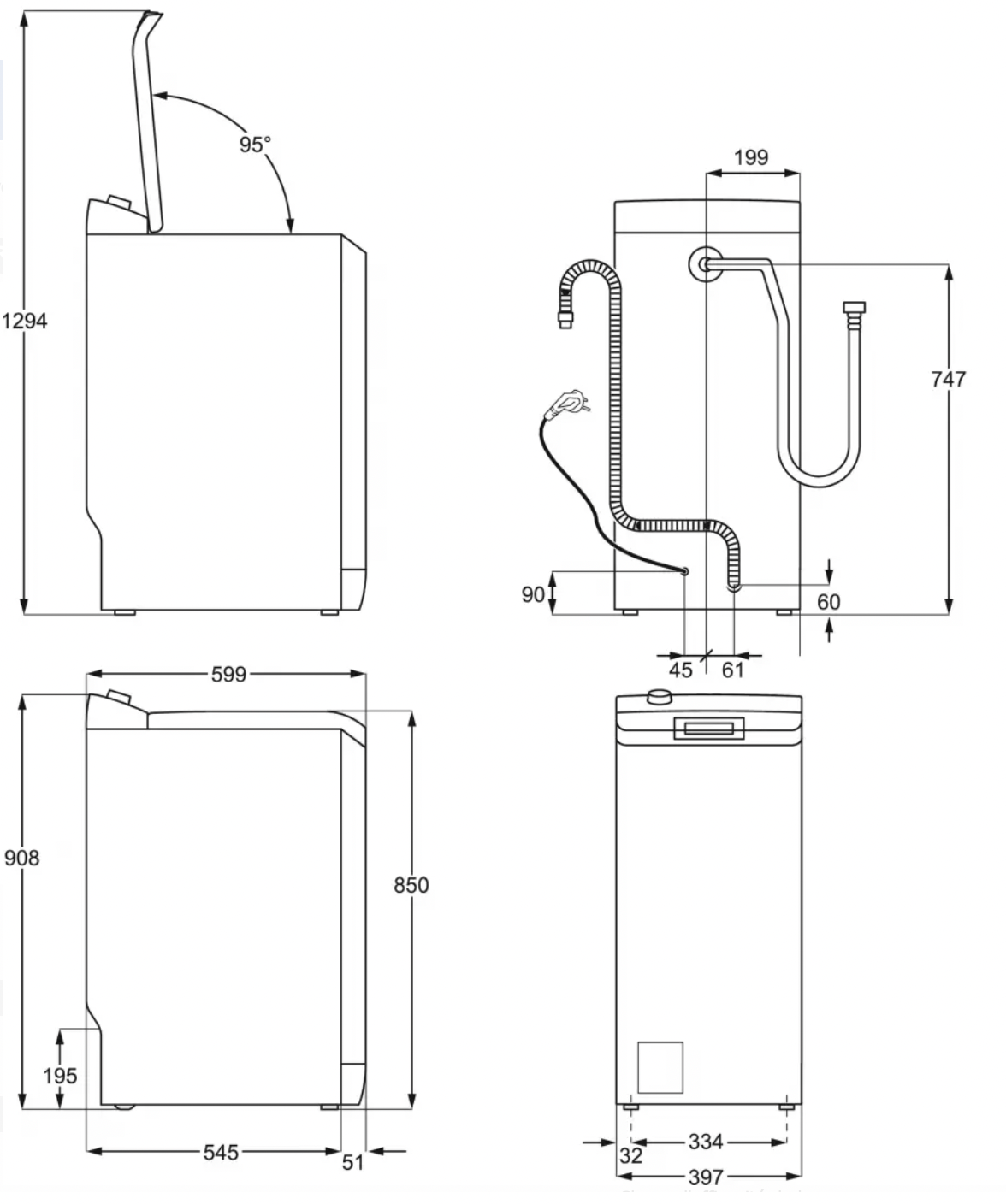 Lave-linge ELECTROLUX EWQ6412B